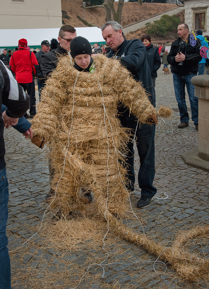 Vodění Jidáše na pardubickém zámku