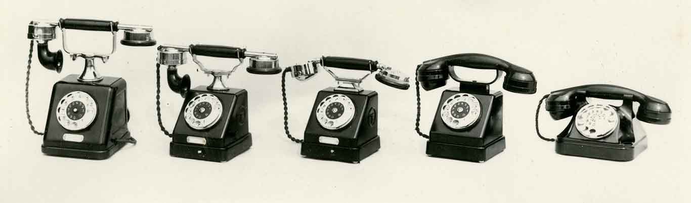 Vývojová řada automatických telefonních přístrojů vyráběná v Telegrafii mezi léty 1925 až 1945