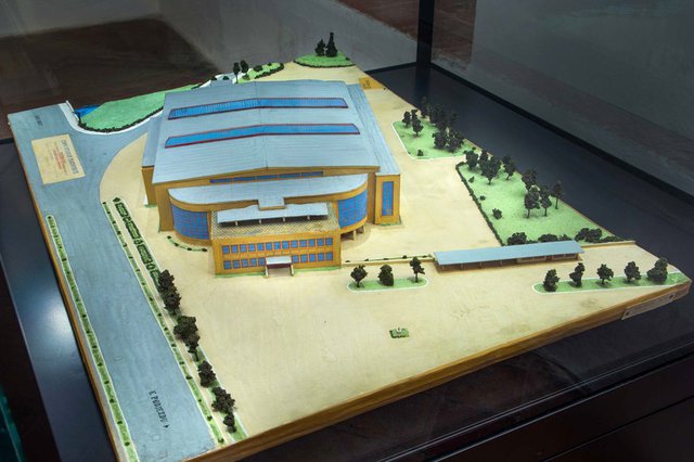Proměny Pardubic - model zimního stadionu