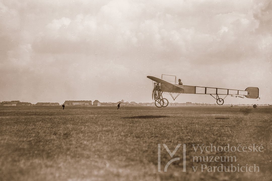 Jan Kašpar v Blériotu XI., 1910