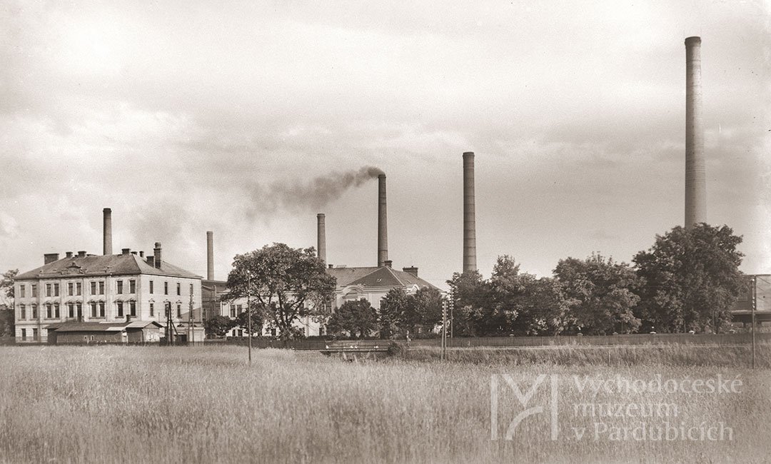 Celkový pohled na Fantovu rafinerii, 2. čtvrtina 20. století