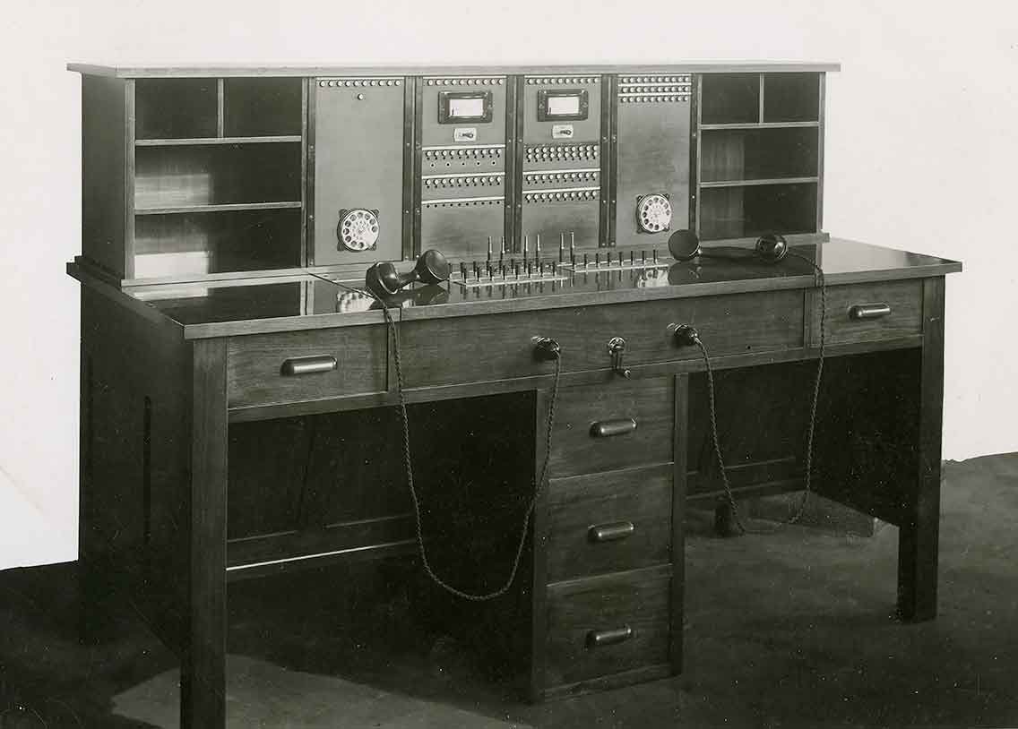 Zkušební stůl pro testování telefonních linek, 1940