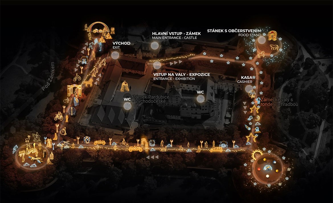 Zázračný svět vynálezů, DECOLED – světelný park Pardubice, 2026