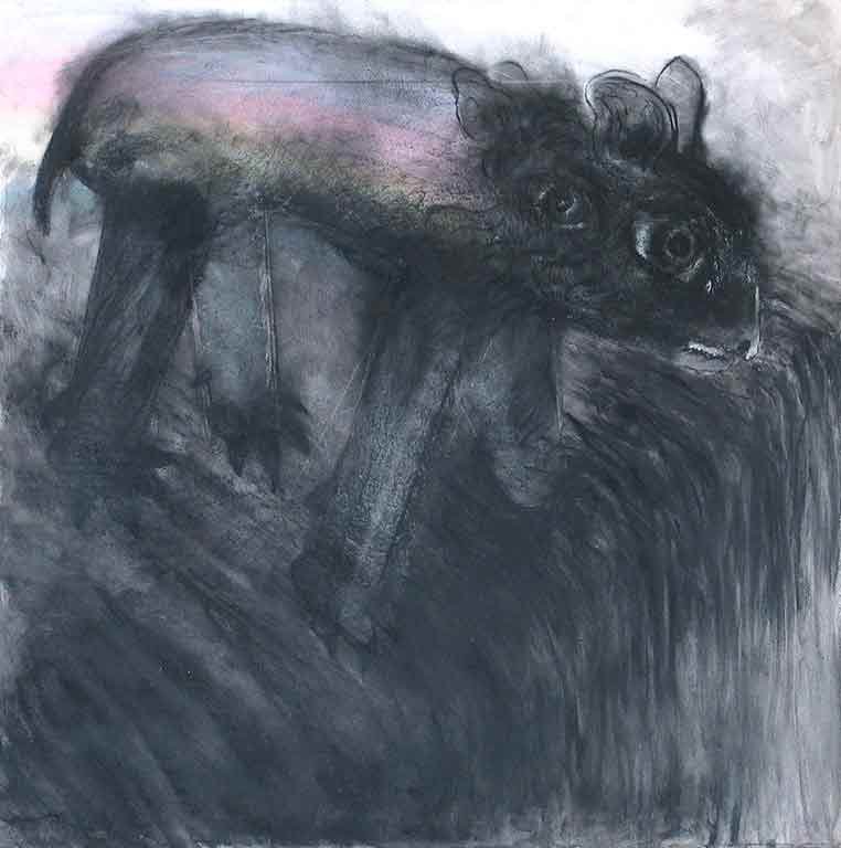 Zvíře ve skoku, autor Jaromír Rybák