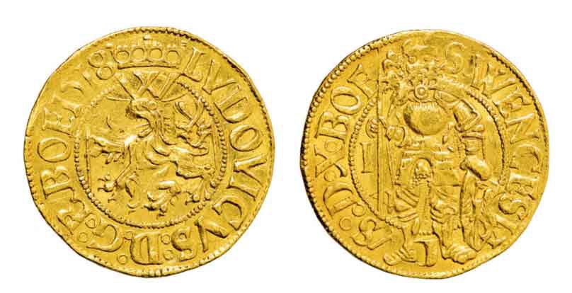 Dukát Ludvíka Jagellonského, Praha, 1518
