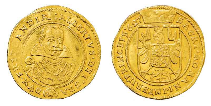 Dukát Albrechta z Valdštejna, Frýdlant, 1627