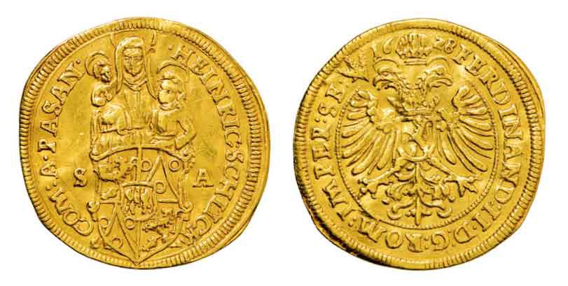 Dukát Jindřicha Šlika, Norimberk, 1628