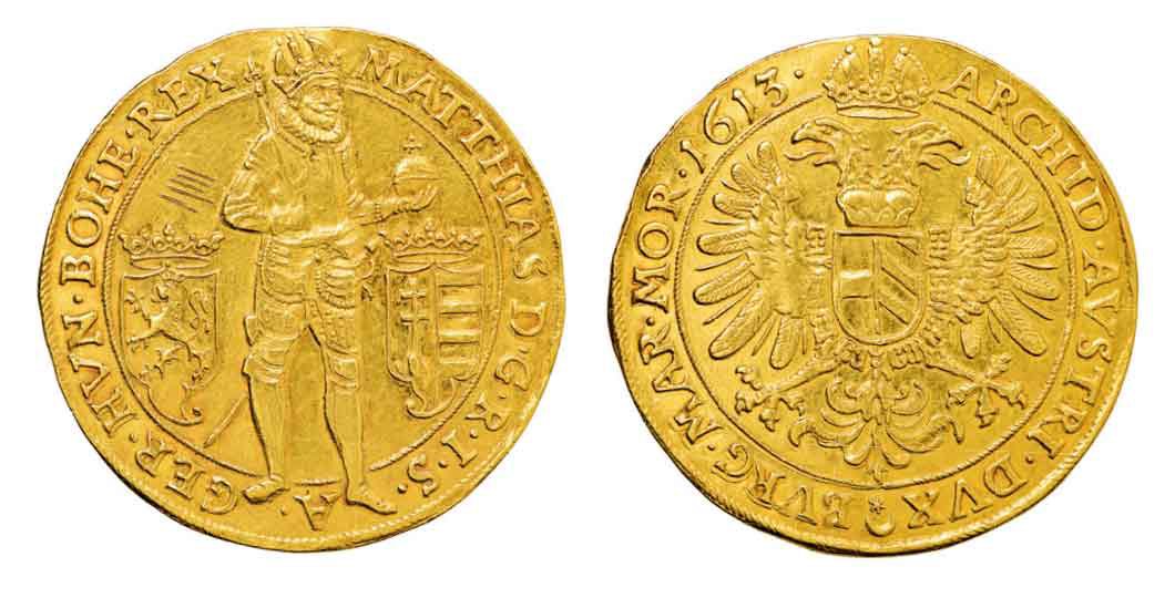 Pětidukát Matyáše II., Praha, 1613