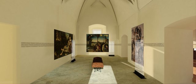 Vizualizace expozice Pernštejská rezidence