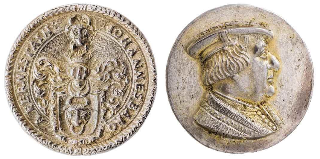 Portrétní medaile Jana z Pernštejna, Čechy (Kladsko), 1543