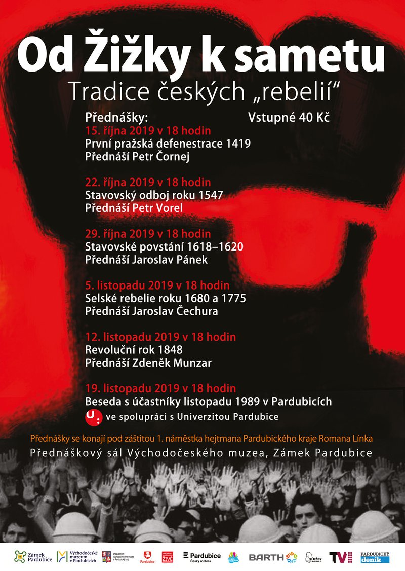 Od Žižky k sametu: tradice českých "rebelií" (plakát k přednáškovému cyklu)