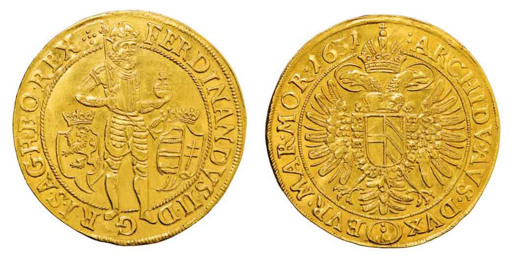 Pětidukát Ferdinanda II., Praha, 1631
